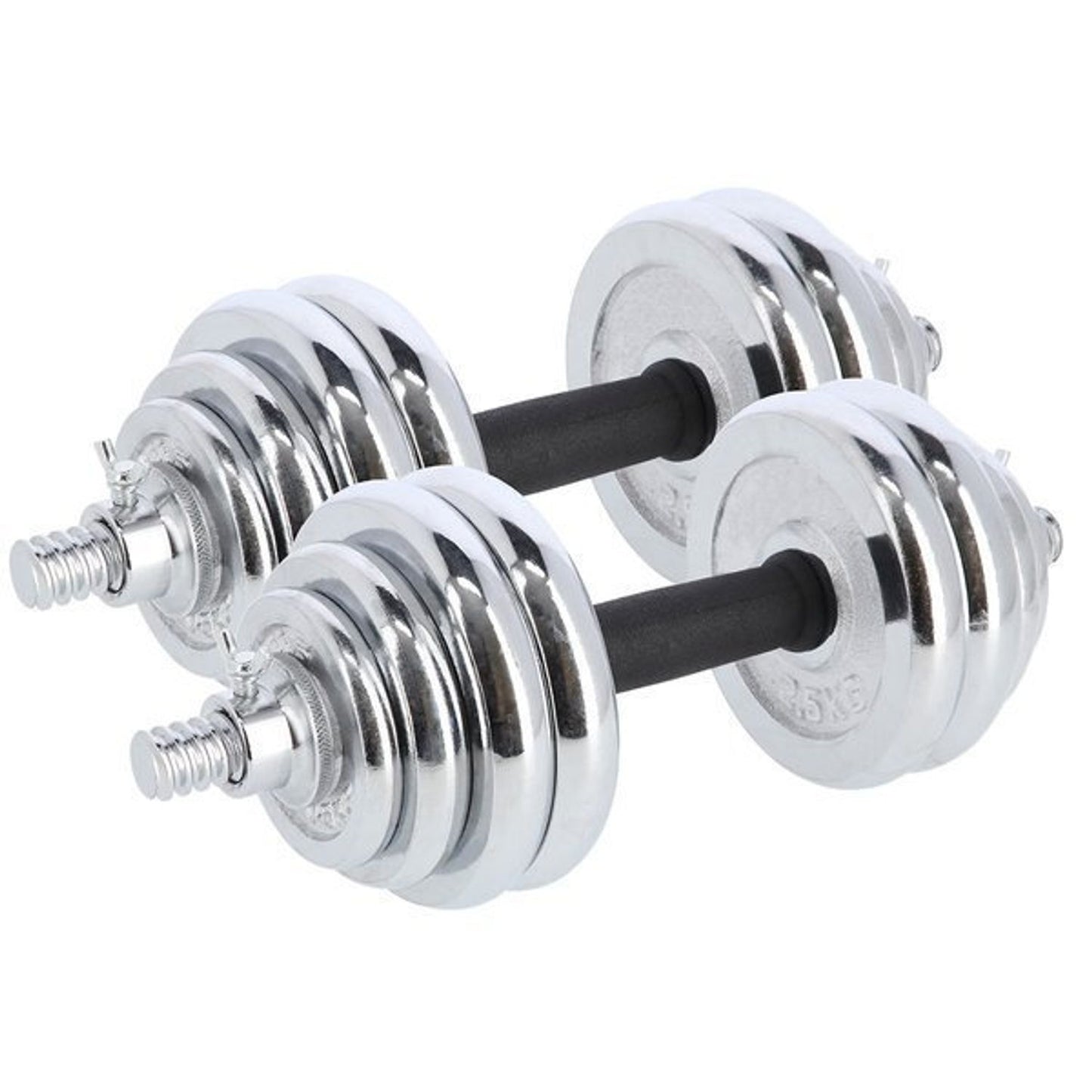 Zestaw hantli chromowanych 2x15 kg NE-CH30
