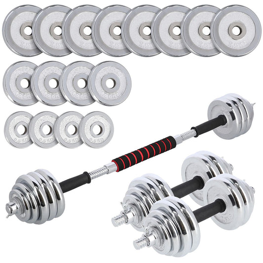 Zestaw hantli chromowanych 2x15 kg NE-CH30